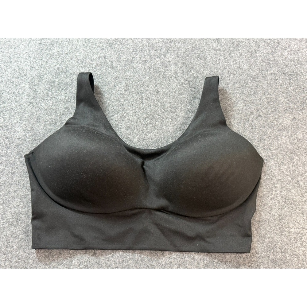 EUC Victorias Secret Allegro Medium Support On Point Lined Sport Bra 38DD Black